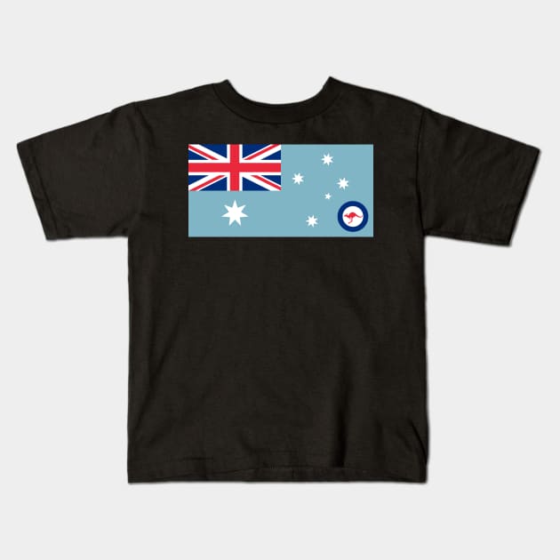 Air Force Ensign of Australia Kids T-Shirt by Wickedcartoons